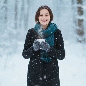 Elegant Blue Turquoise and Teal Scarf with beads detail